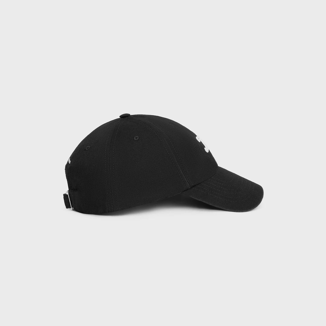 CELINE TRIOMPHE BLACK & WHITE CAP