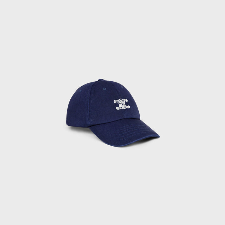 CELINE NAVY BLUE TRIOMPHE CAP