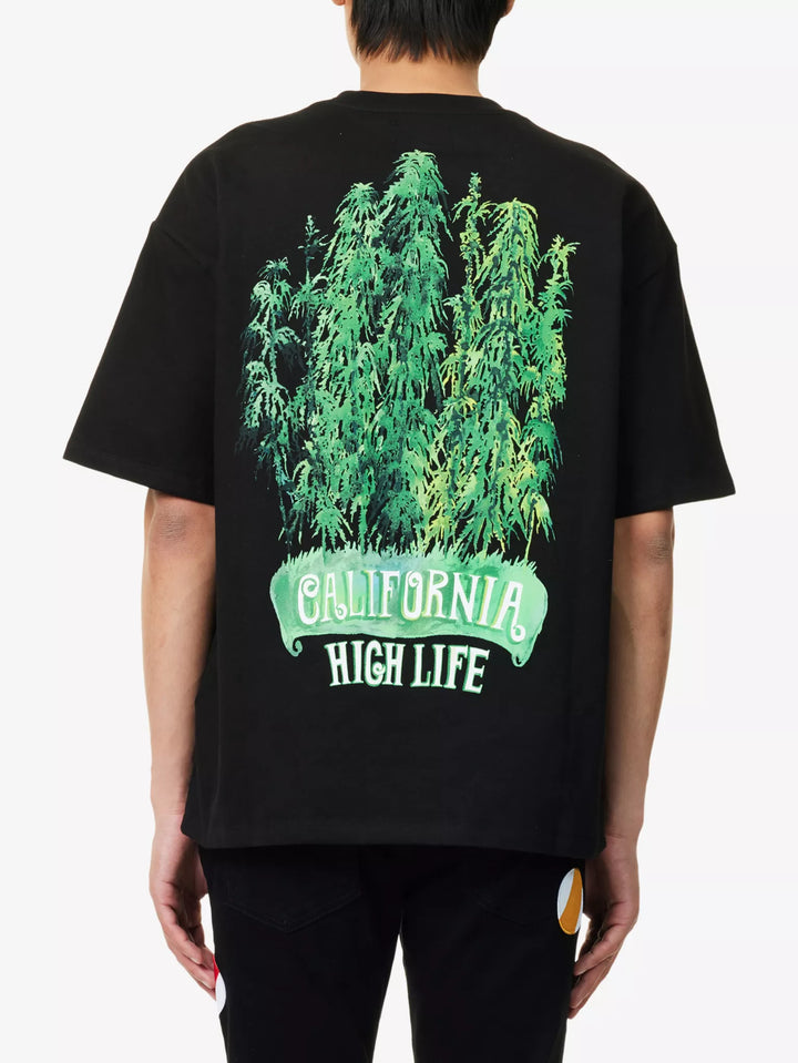 AMIRI LEAF BLACK T-SHIRT