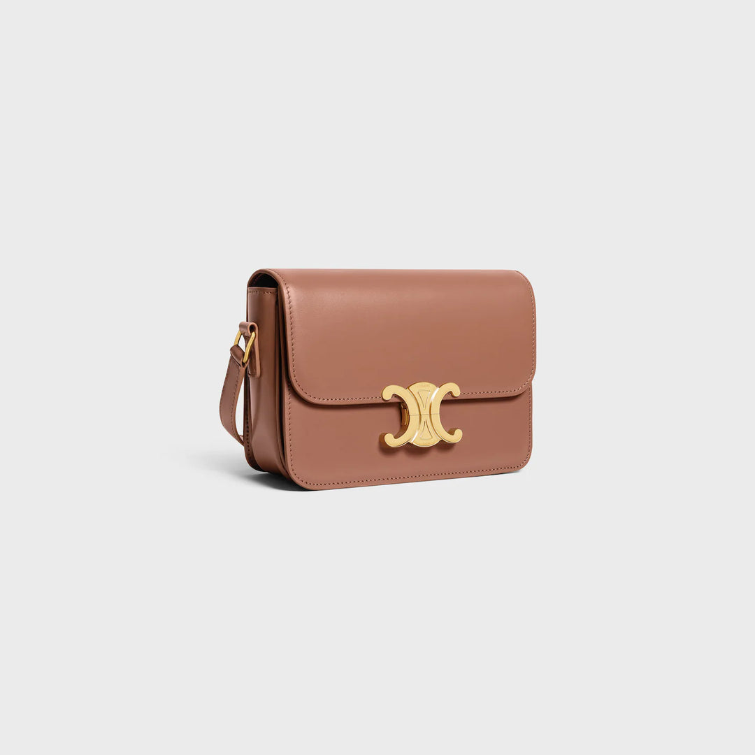 CELINE CLASSIQUE BRONZE BAG IN SHINY CALFSKIN