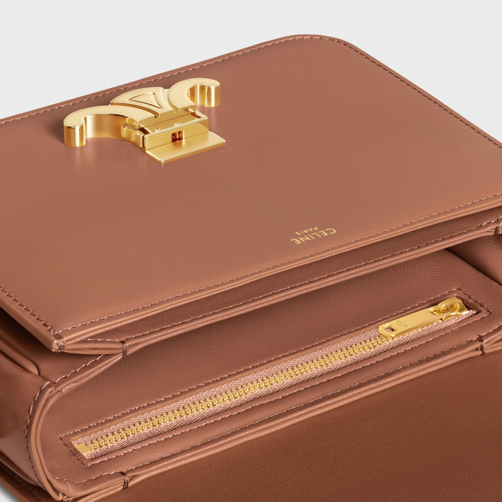 CELINE CLASSIQUE BRONZE BAG IN SHINY CALFSKIN