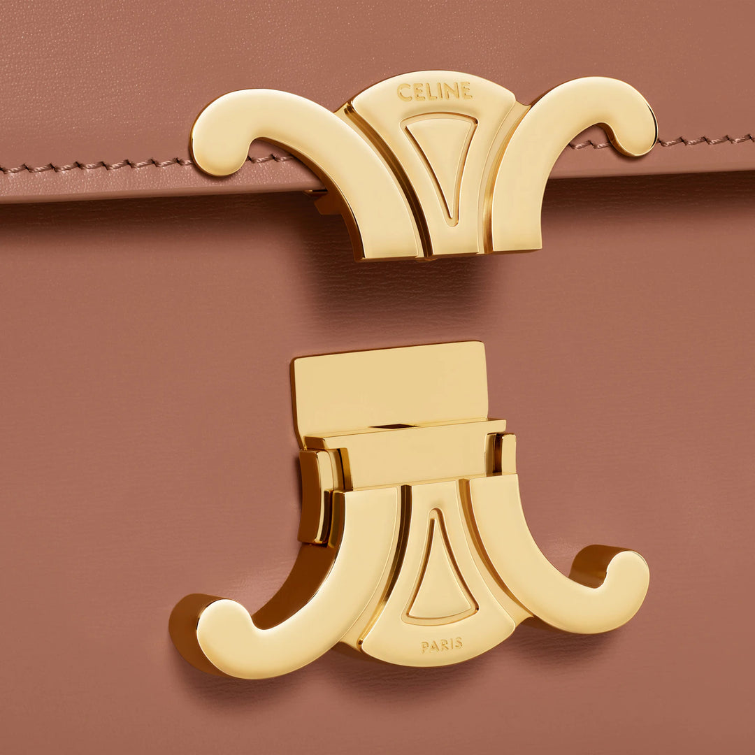 CELINE CLASSIQUE BRONZE BAG IN SHINY CALFSKIN