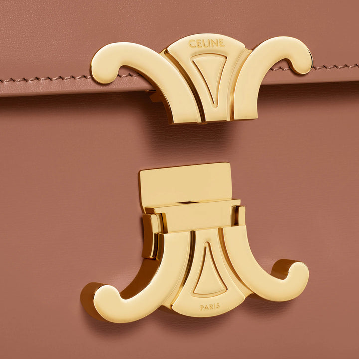 CELINE CLASSIQUE BRONZE BAG IN SHINY CALFSKIN
