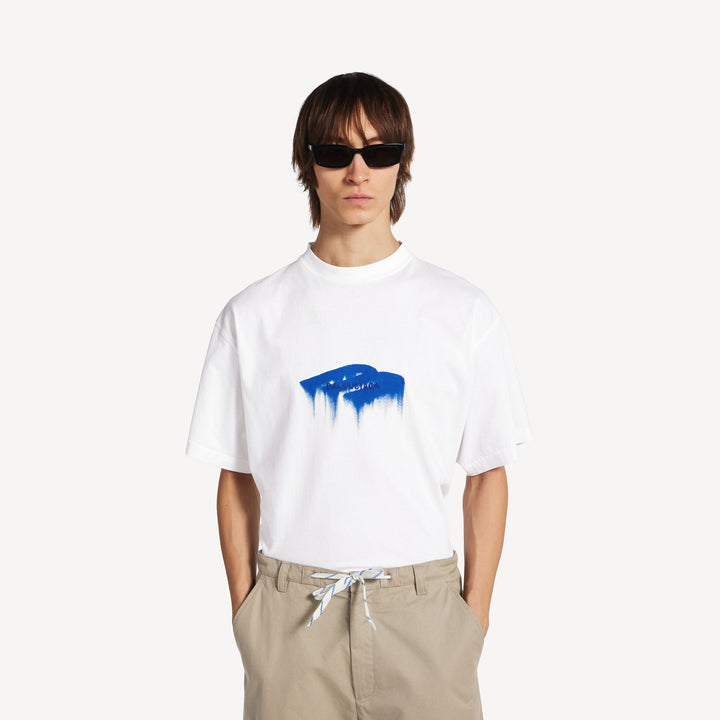 BALENCIAGA WET BRUSH WHITE T-SHIRT