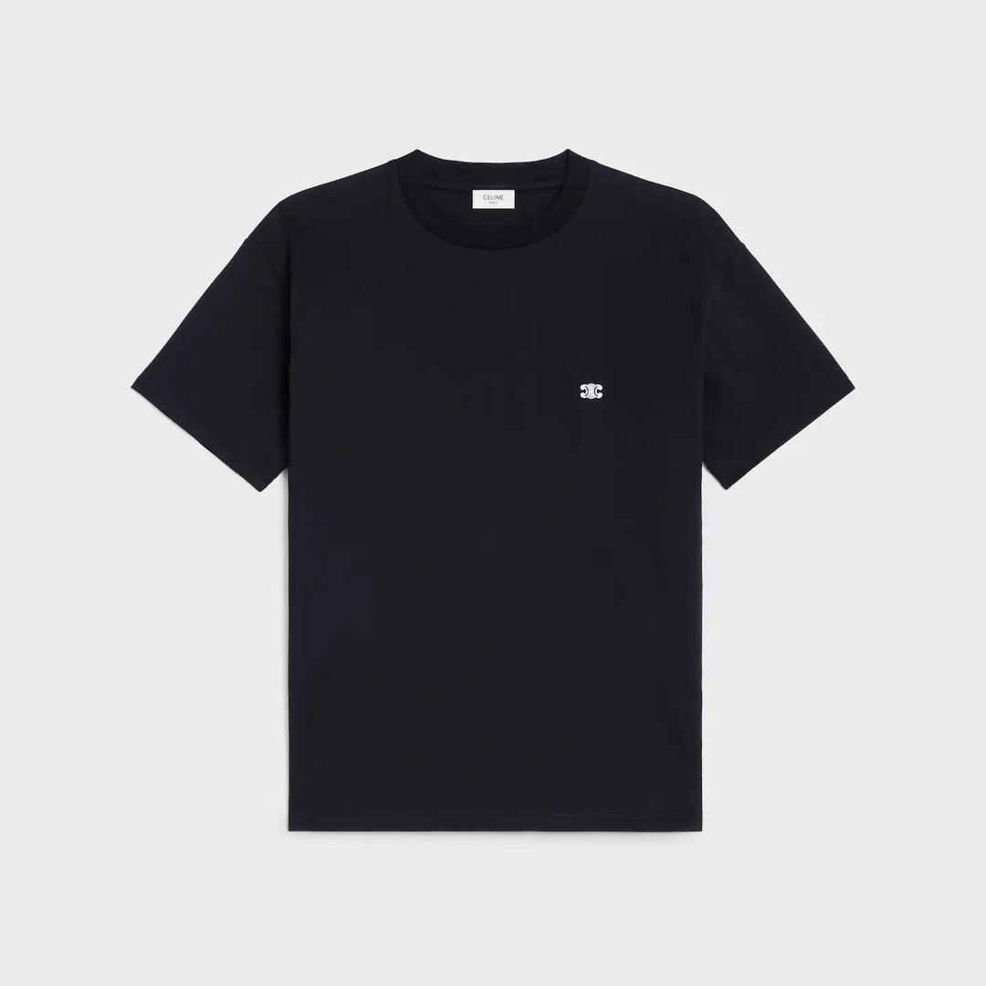 CELINE TRIOMPHE LOOSE BLACK T-SHIRT