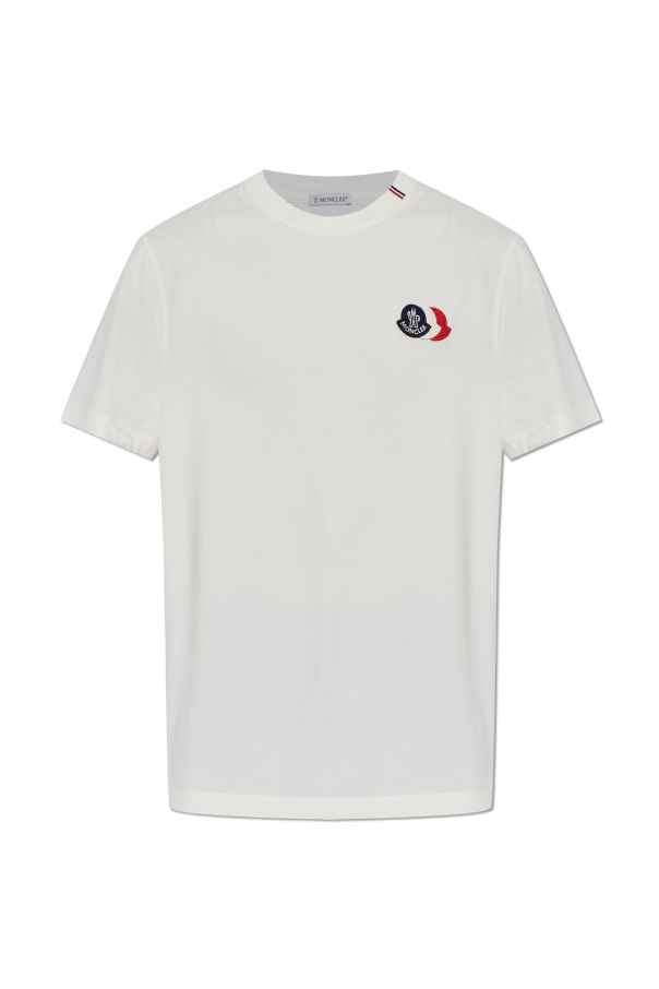 MONCLER MINI LOGO WHITE T-SHIRT