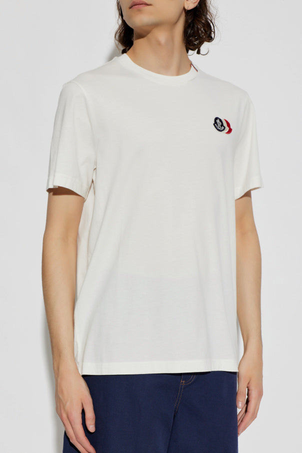 MONCLER MINI LOGO WHITE T-SHIRT