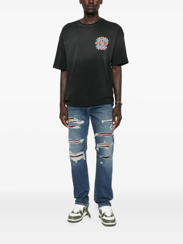 AMIRI 4G LOGO BLACK T-SHIRT