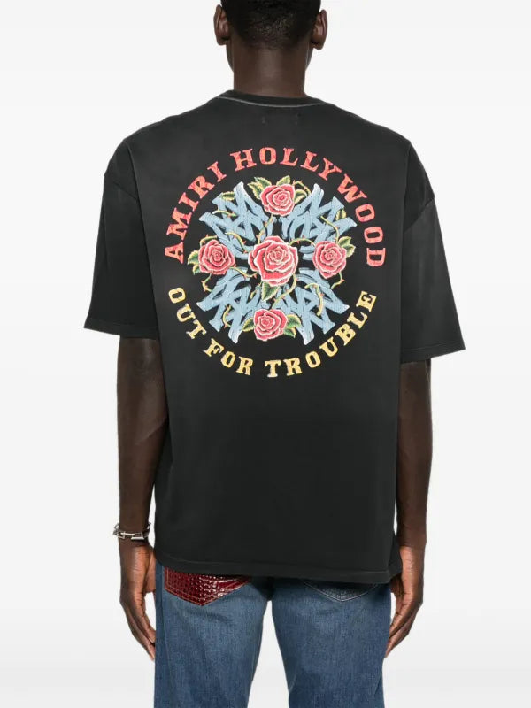 AMIRI 4G LOGO BLACK T-SHIRT