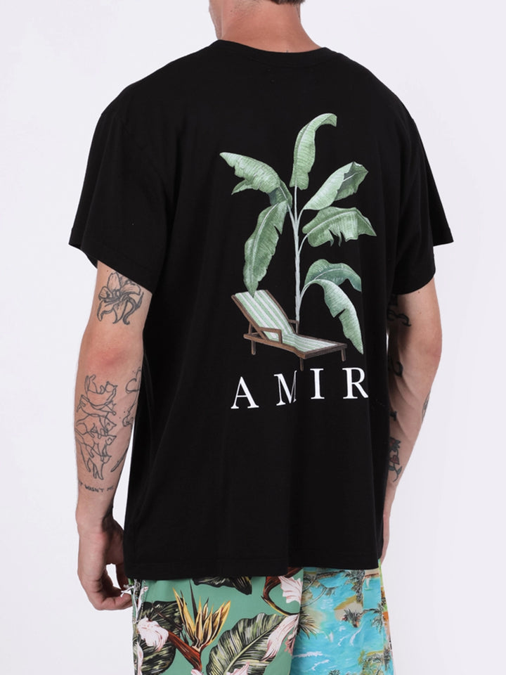 AMIRI BANANA TREE BLACK T-SHIRT