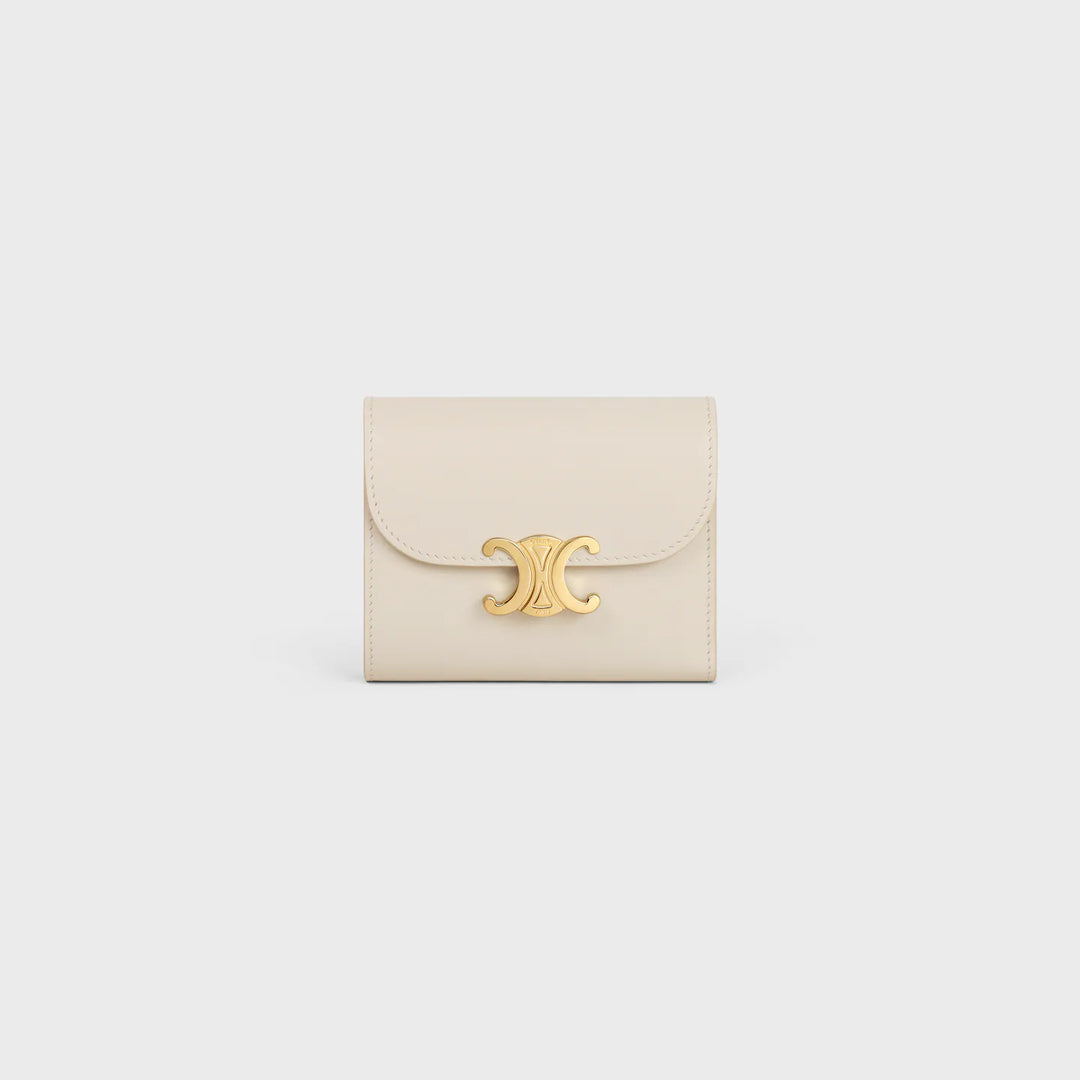 CELINE SMALL FLAP WALLET BEIGE