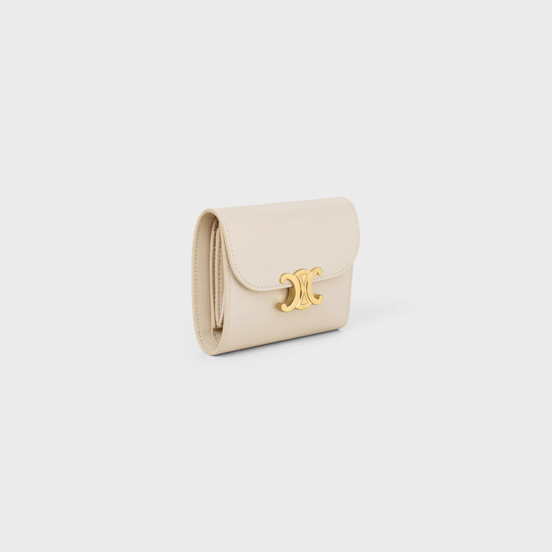 CELINE SMALL FLAP WALLET BEIGE