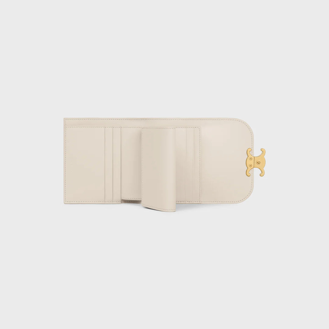 CELINE SMALL FLAP WALLET BEIGE