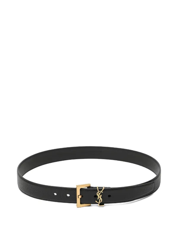 YSL CASSANDRE BLACK WOMEN BELT