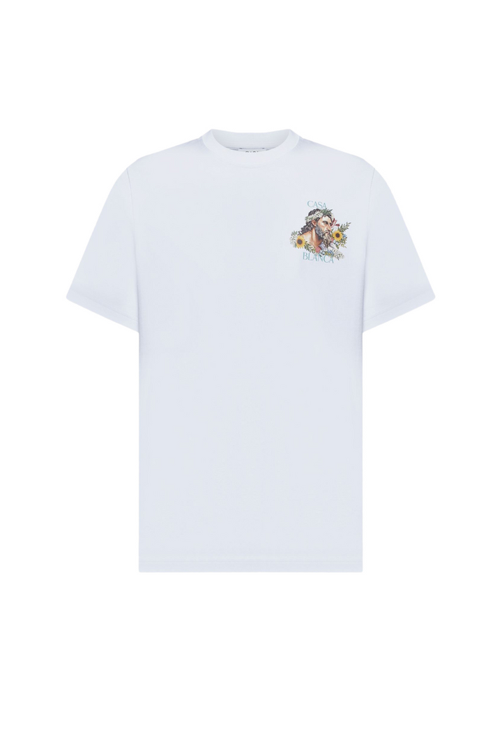 Casablanca White Men Cotton T-Shirt
