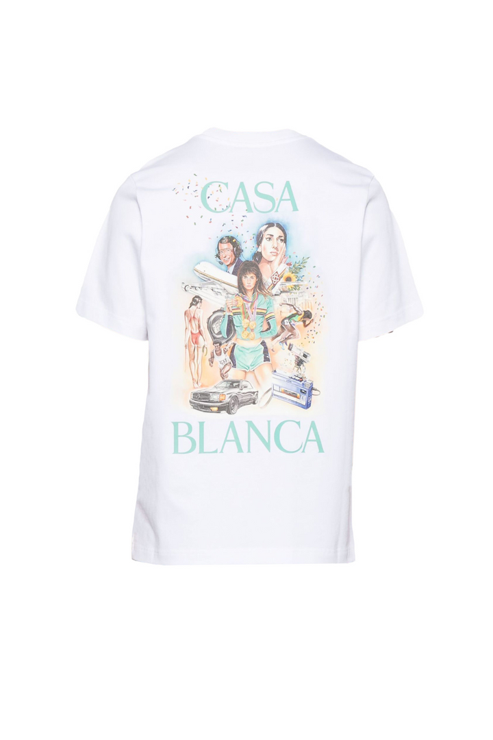 Casablanca White Men Cotton T-Shirt