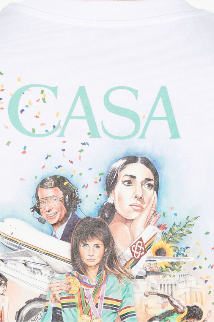 Casablanca White Men Cotton T-Shirt