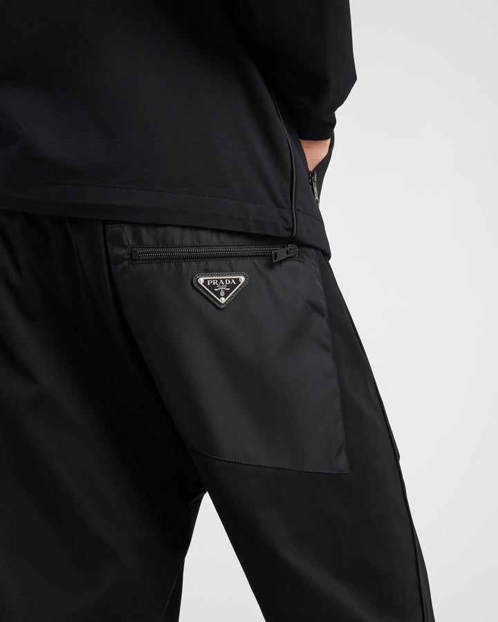 PRADA TECHNICAL BLACK PANTS