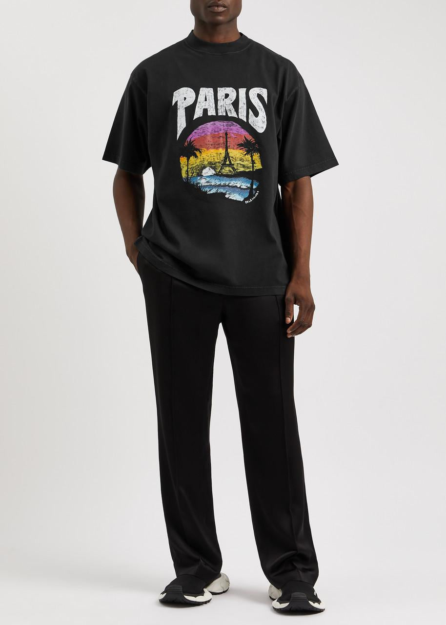 BALENCIAGA PARIS T-SHIRT BLACK