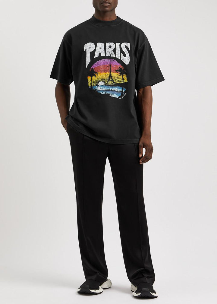 BALENCIAGA PARIS T-SHIRT BLACK