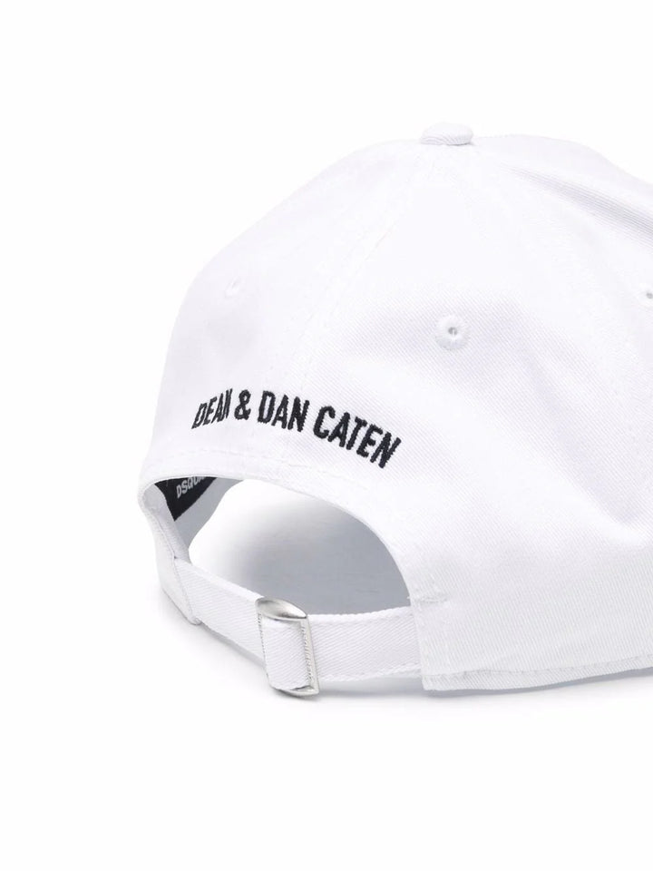 DSQUARED2 WHITE SPRAYED CAP