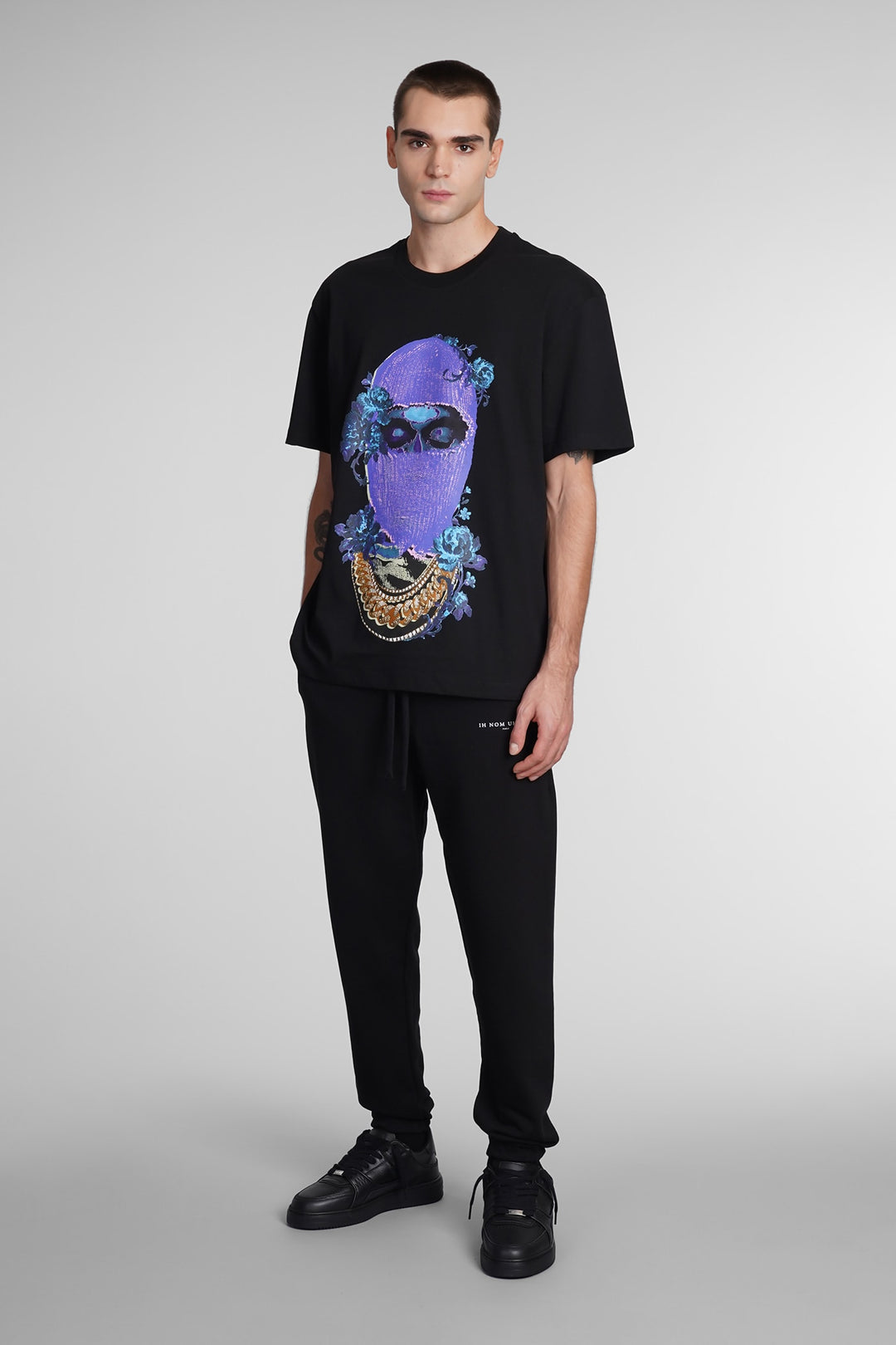 IH NOM UH NIT FLOWERS MASK T-SHIRT