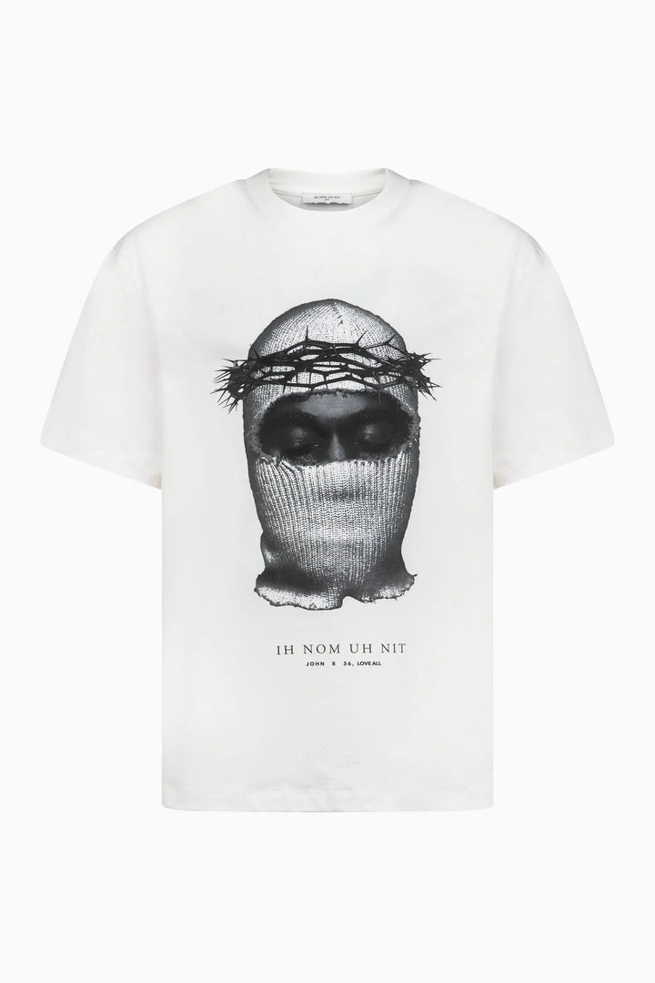 IH NOM UH NIT WHITE T-SHIRT MASK