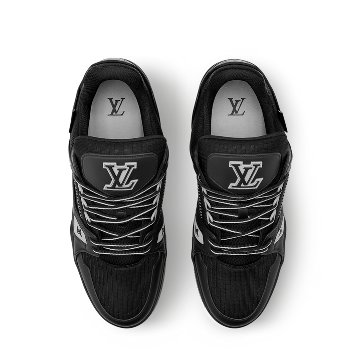 LOUIS VUITTON BLACK & GREY TRAINERS