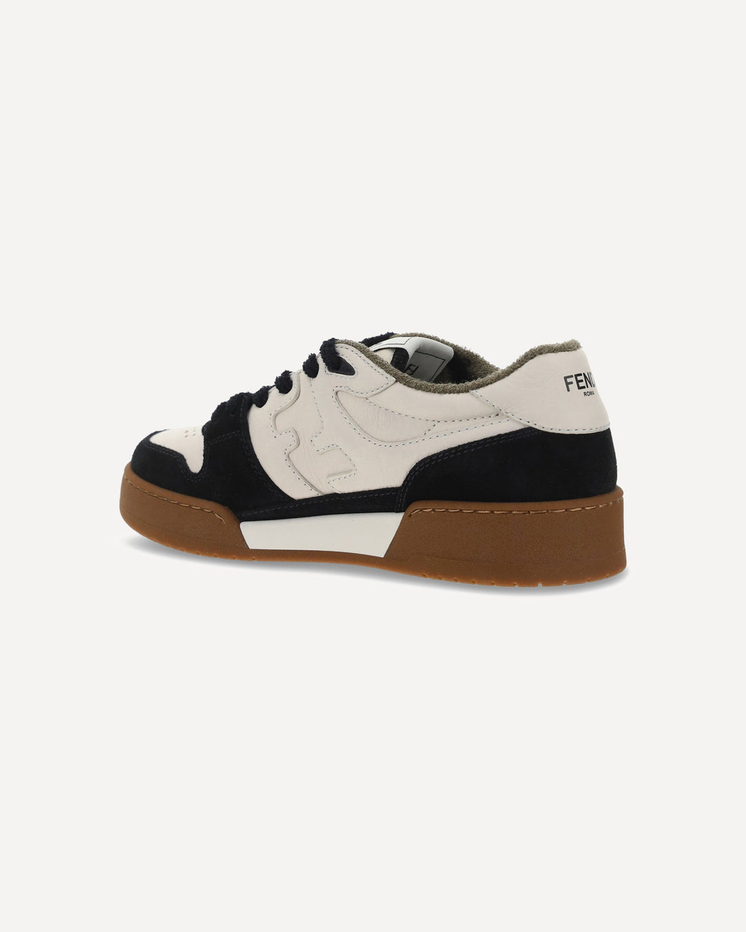 FENDI LOW WHITE BROWN SNEAKERS