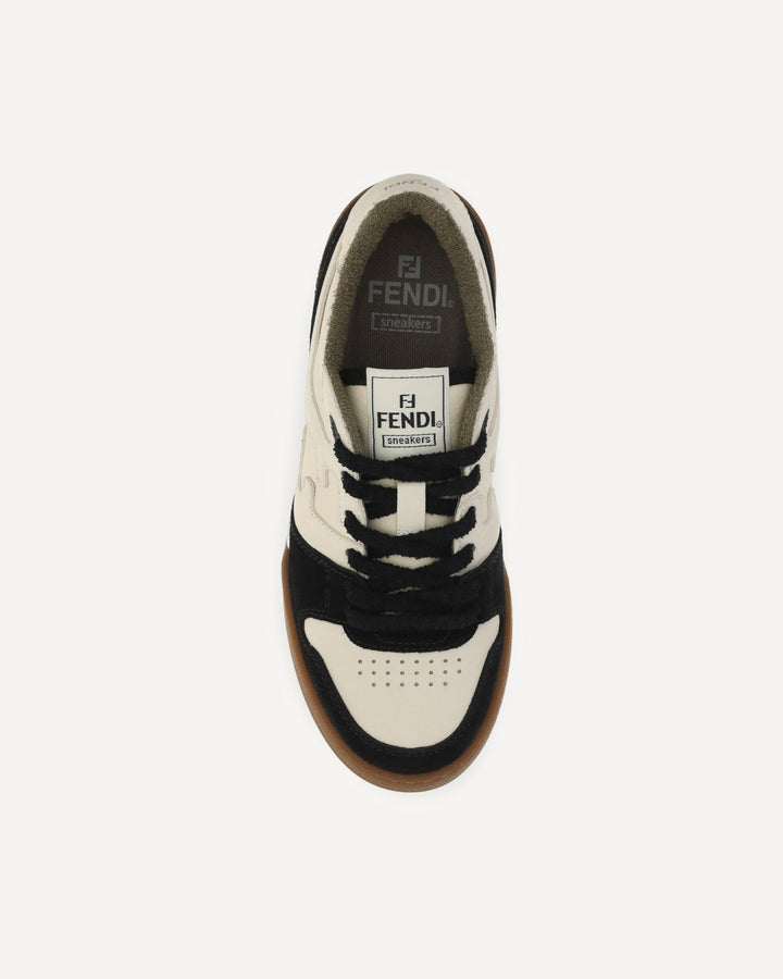 FENDI LOW WHITE BROWN SNEAKERS