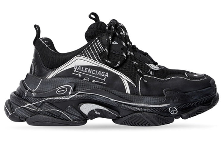 BALENCIAGA TRIPLE S ‘BLACK & WHITE