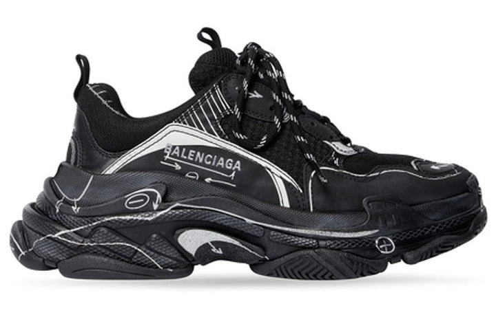BALENCIAGA TRIPLE S ‘BLACK & WHITE
