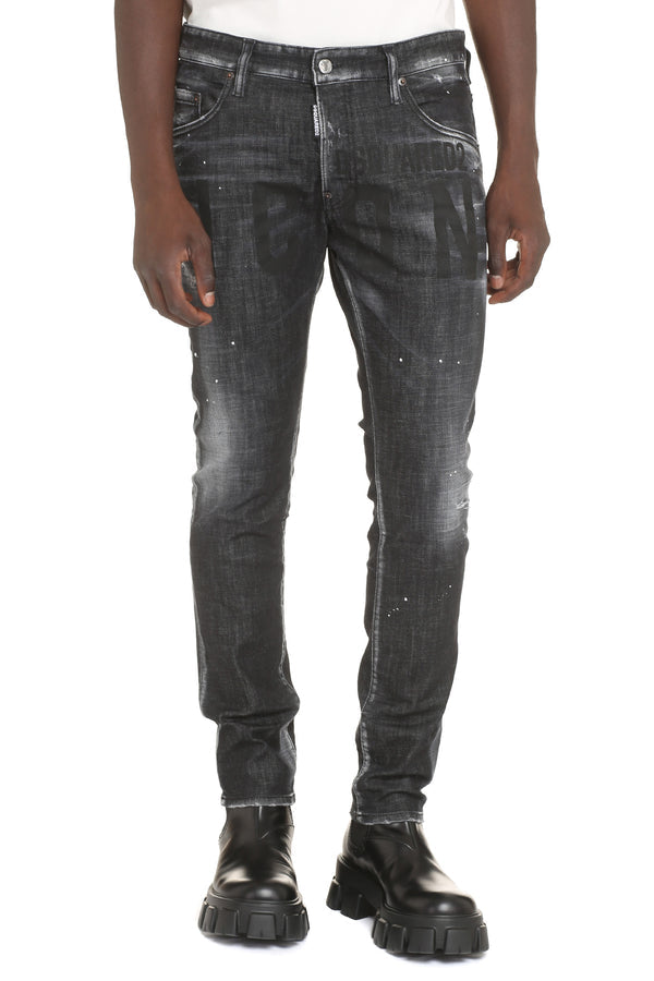 DSQUARED2 JEANS ICON PRINT FULLBLACK
