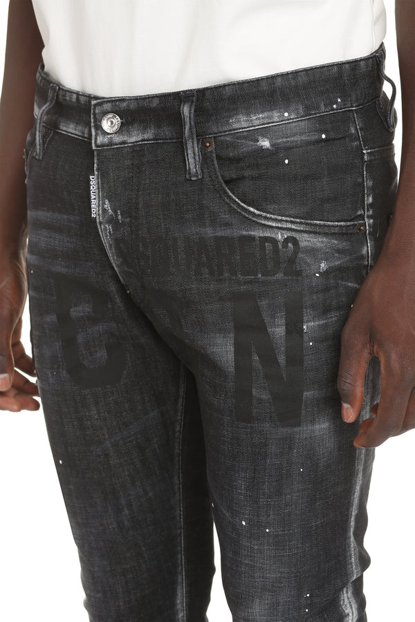 DSQUARED2 JEANS ICON PRINT FULLBLACK