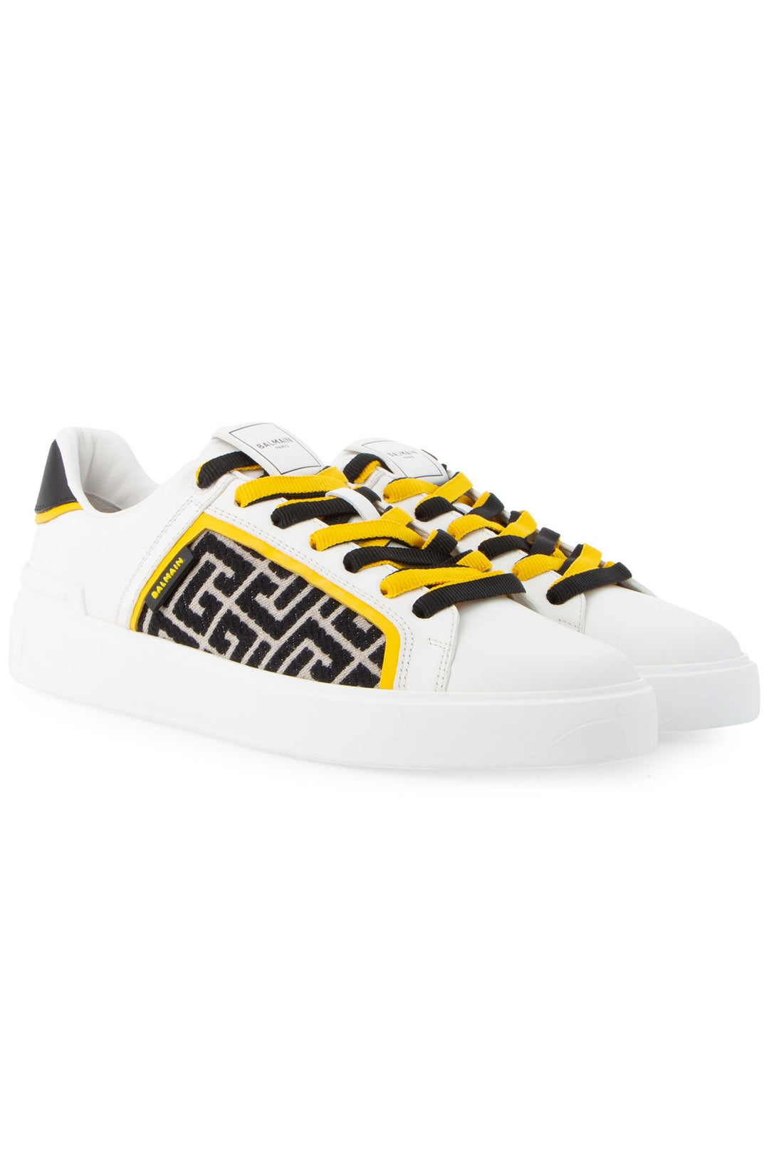 BALMAIN MONOGRAM JACQUARD SNEAKERS