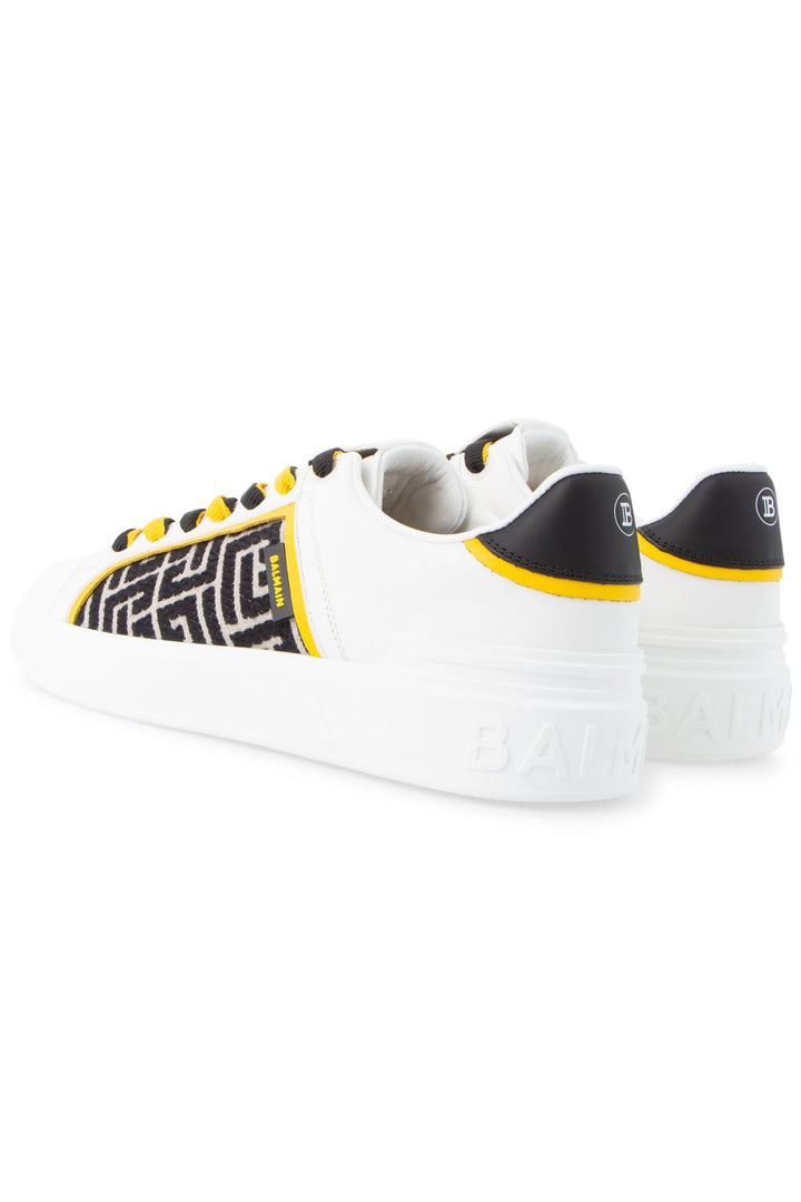 BALMAIN MONOGRAM JACQUARD SNEAKERS