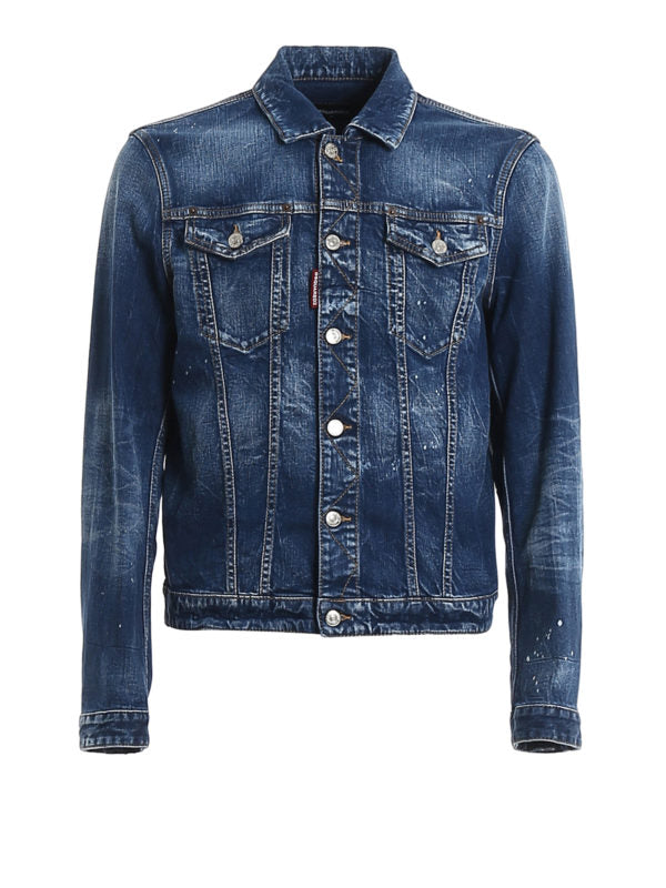 DSQUARED2 DENIM WASHED JACKEY