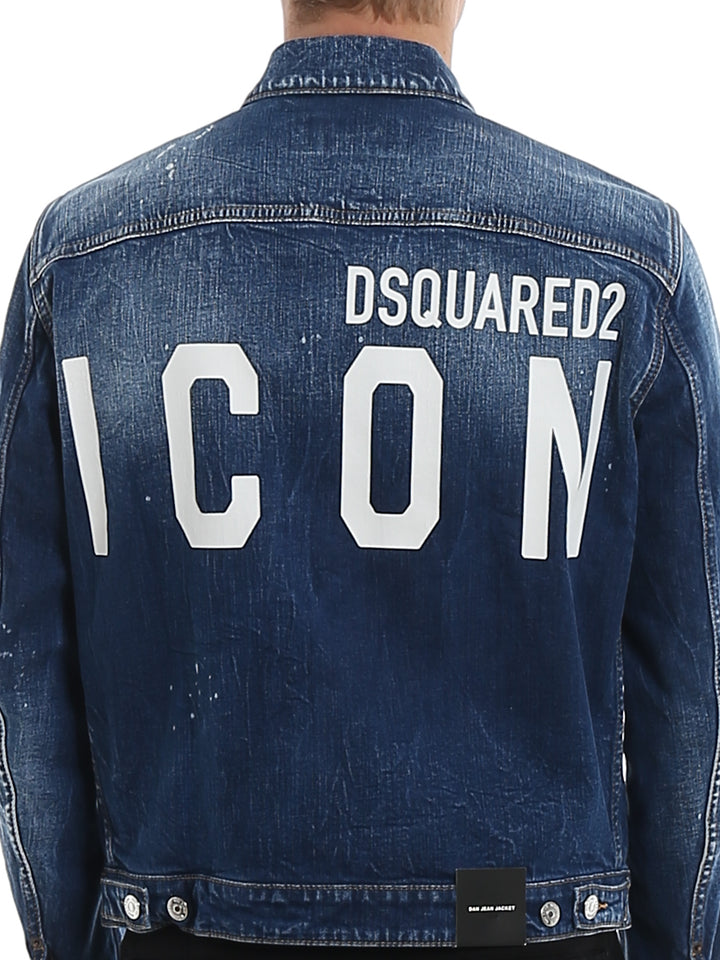 DSQUARED2 DENIM WASHED JACKEY