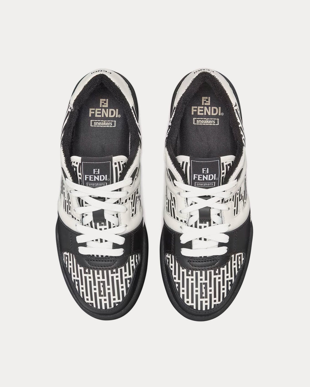 FENDI MATCH WHITE & BLACK SNEAKERS