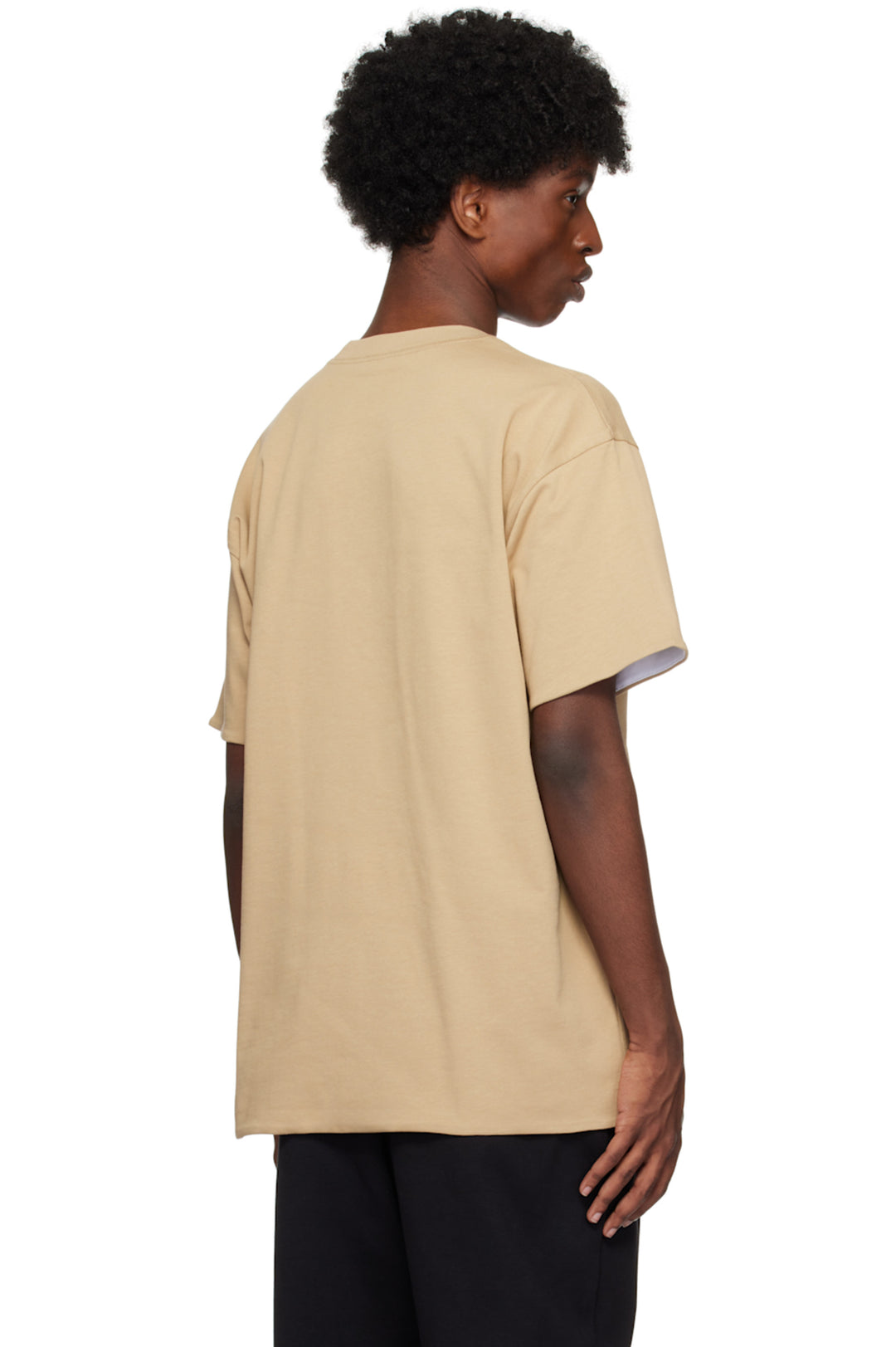 MONCLER REVERSIBLE BEIGE & WHITE T-SHIRT