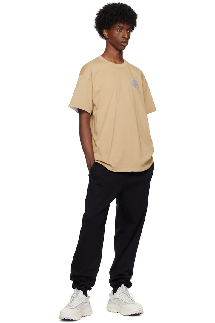 MONCLER REVERSIBLE BEIGE & WHITE T-SHIRT
