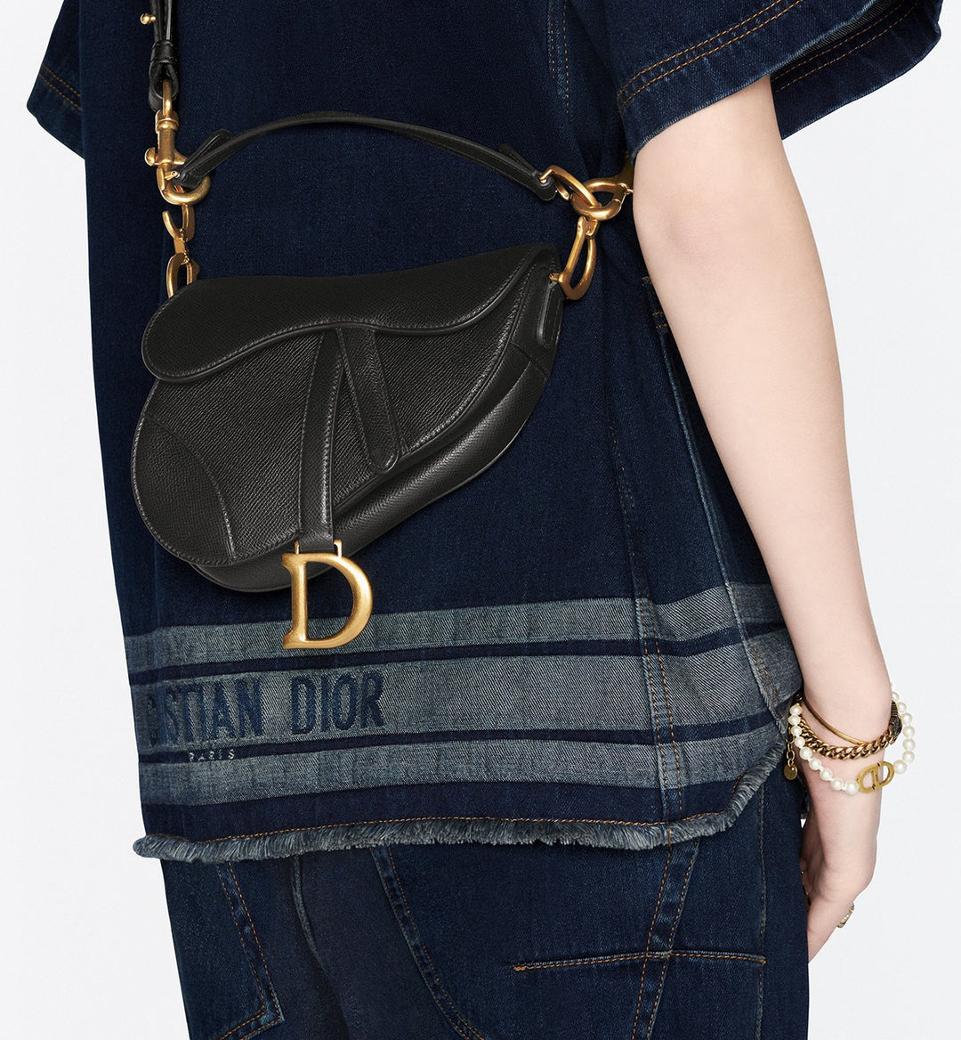 DIOR BAG WITH STRAP IN BLACK