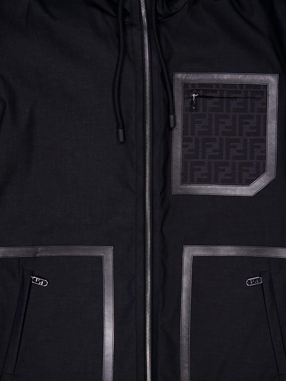 FENDI REVERSIBLE BLACK DOWN JACKET
