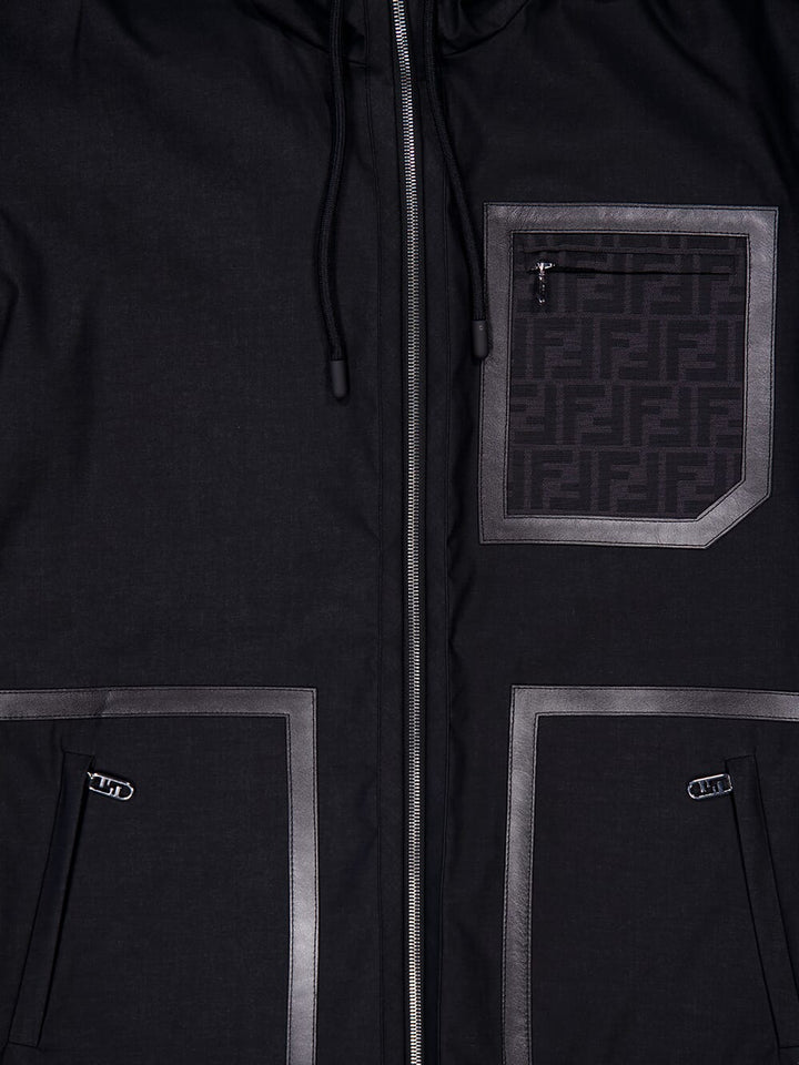 FENDI REVERSIBLE BLACK DOWN JACKET