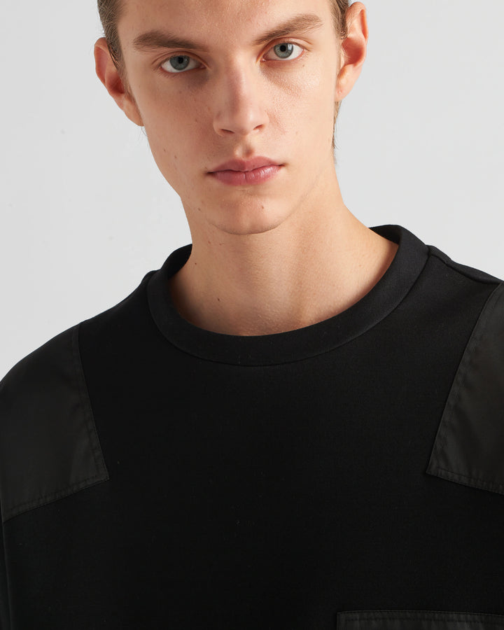 PRADA SWEATSHIRT IN BLACK WITH POCKET