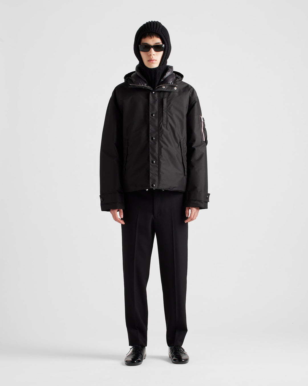 PRADA TECHNICAL WINTER JACKET BLACK