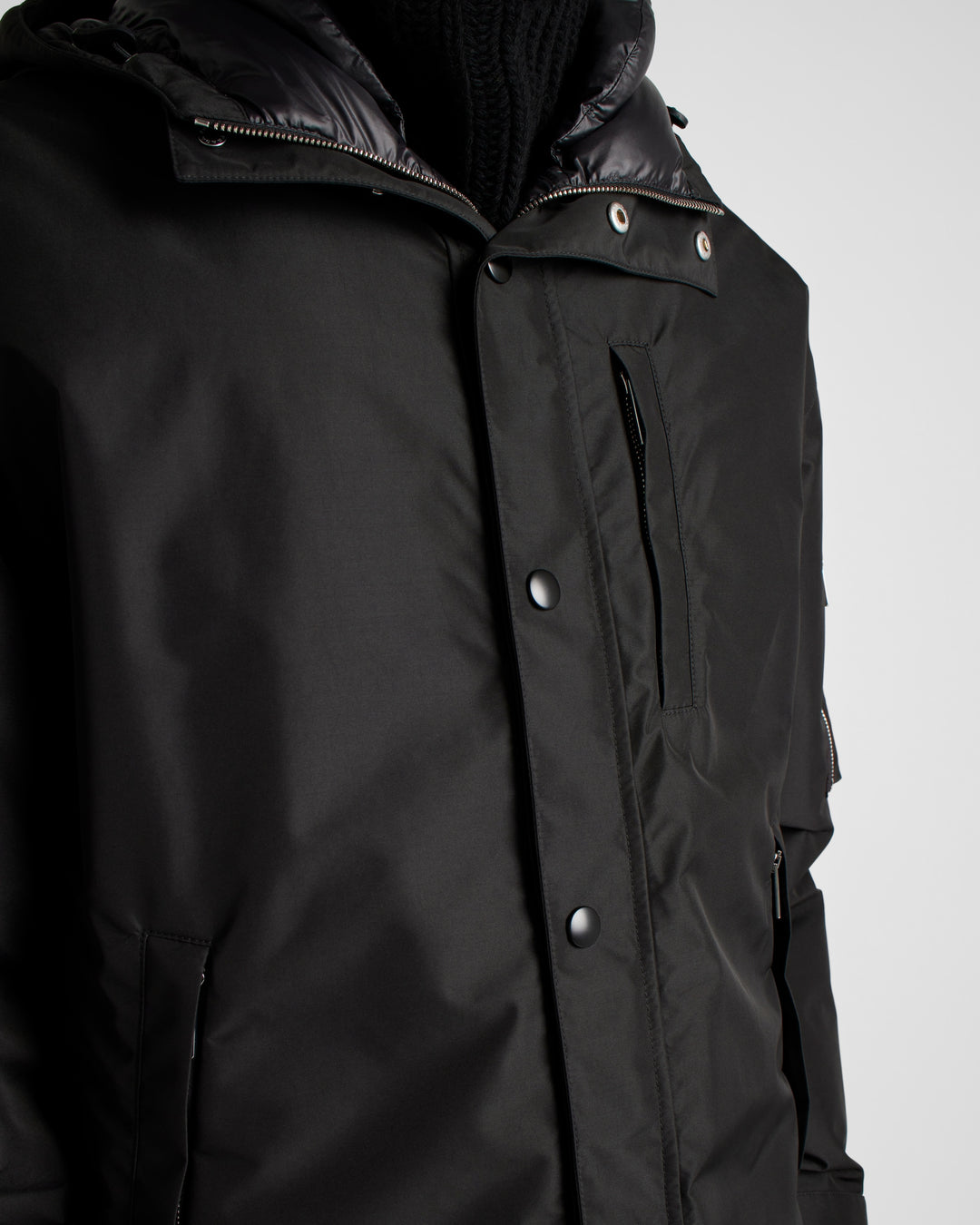 PRADA TECHNICAL WINTER JACKET BLACK