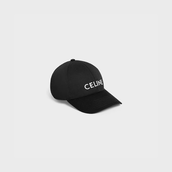 CELINE MID LOGO BLACK CAP