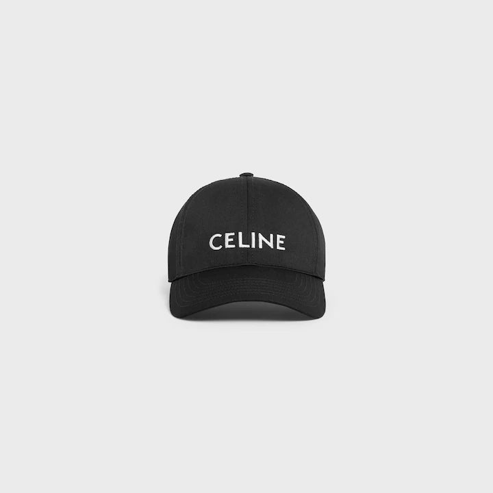 CELINE MID LOGO BLACK CAP