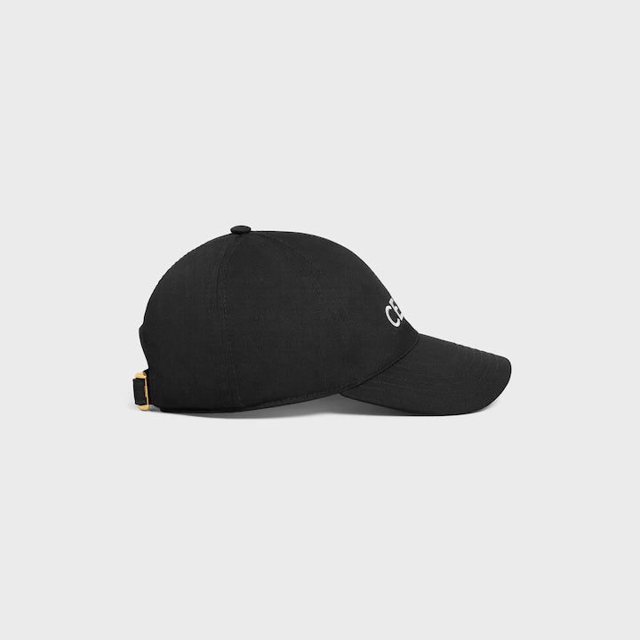 CELINE MID LOGO BLACK CAP